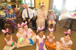 birthday party, Fannie Louise Hope, children, friends, happy, bunny rabbit ears