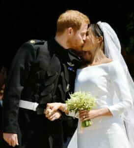 Prince Harry, Meghan Markle, bridal gown, wedding, St. George's Chapel